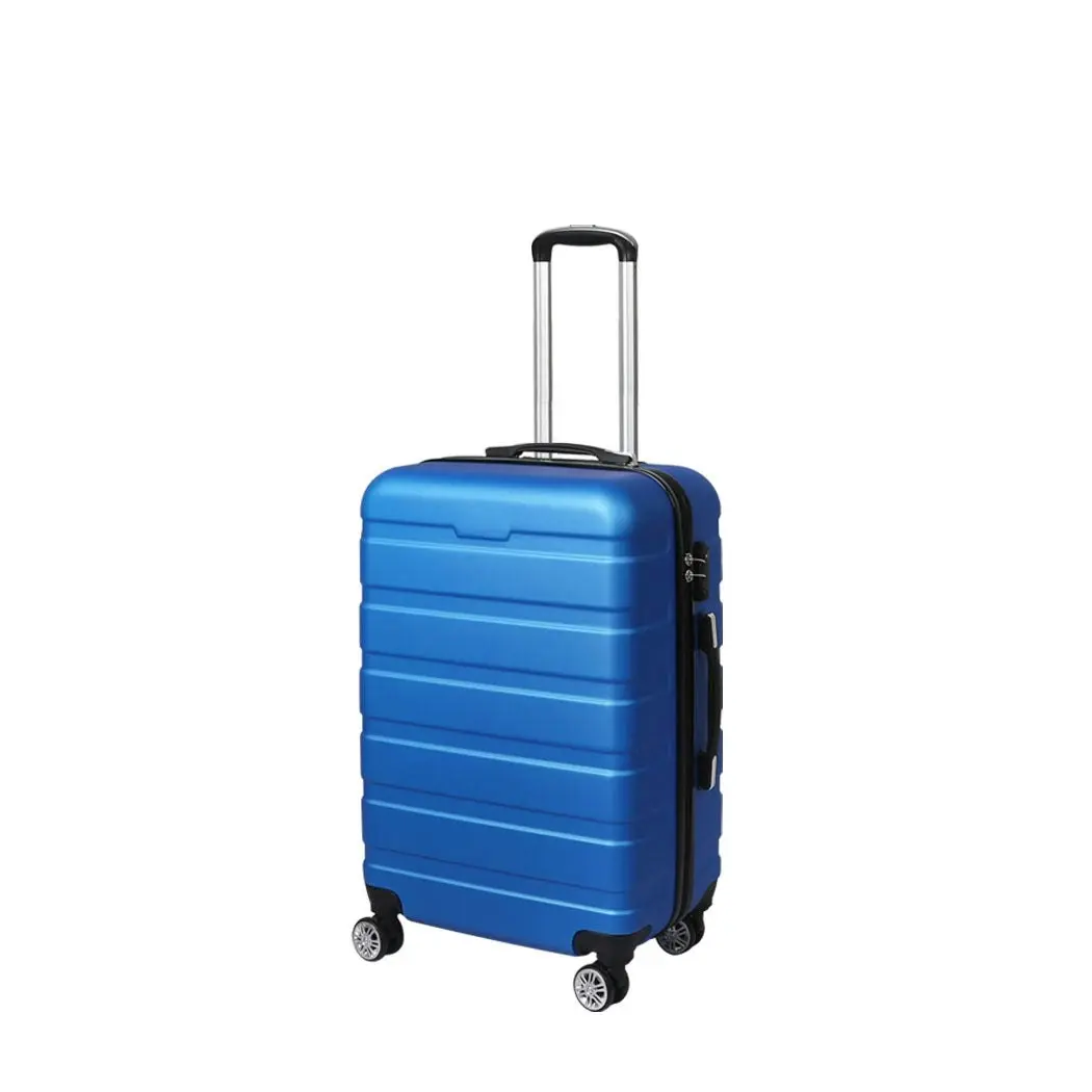 Slimbridge 24"Luggage Case Suitcase Travel Packing TSA Lock Hard Shell Case Blue