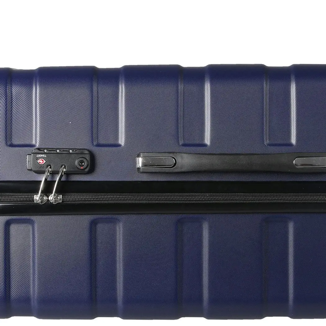 Slimbridge 20" Carry On Luggage Case Suitcase Travel TSA Lock Hard Shell Navy