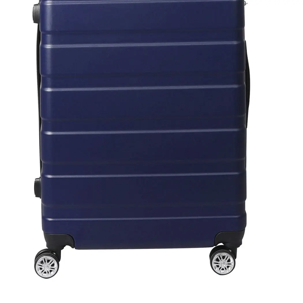 Slimbridge 20" Carry On Luggage Case Suitcase Travel TSA Lock Hard Shell Navy