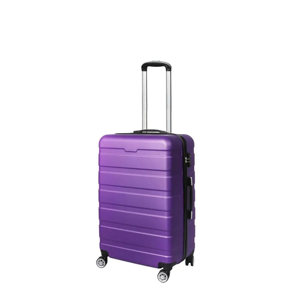 Slimbridge 24" Luggage Case Suitcase Travel Packing TSA Lock Hard Shell Purple