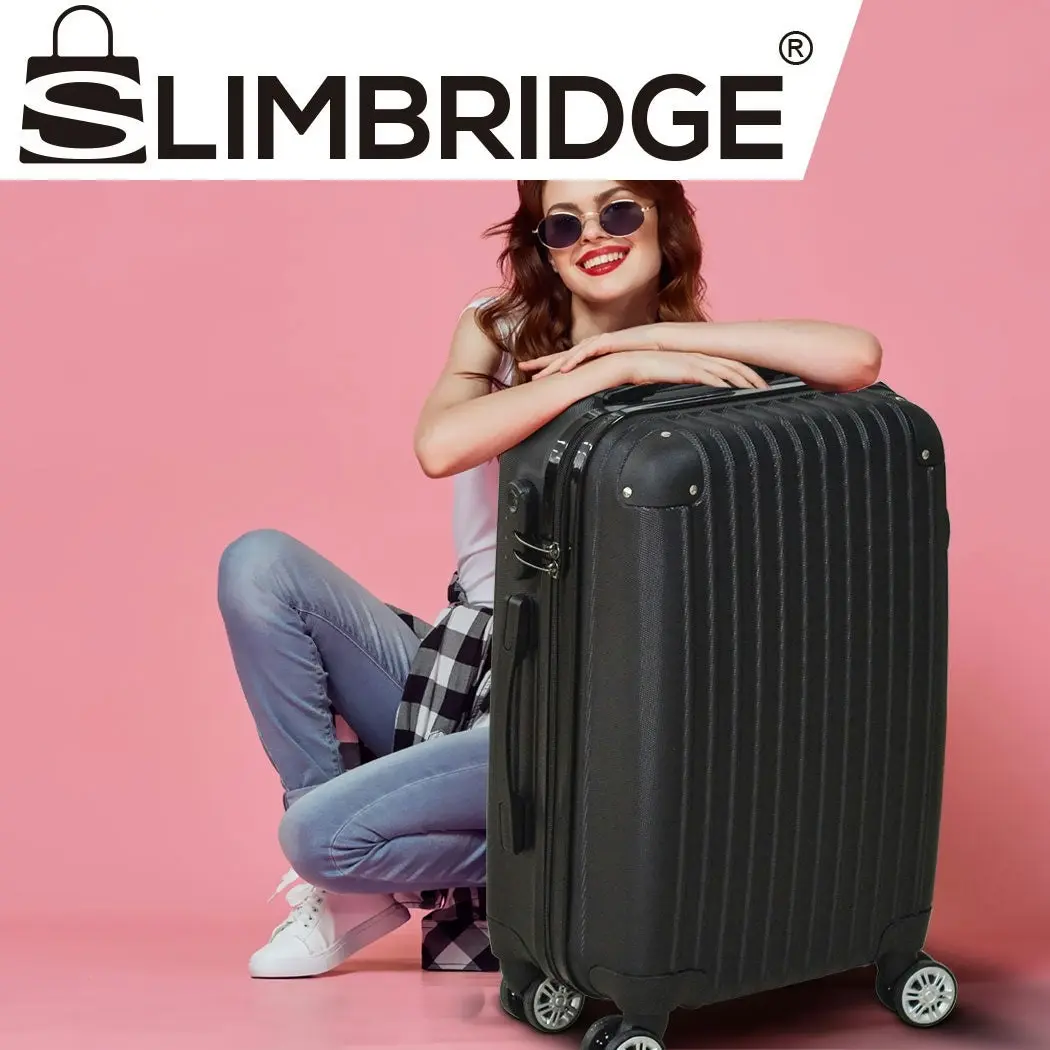 Slimbridge 28" Travel Luggage Suitcase TSA Lock Carry Bag Hard Case Black