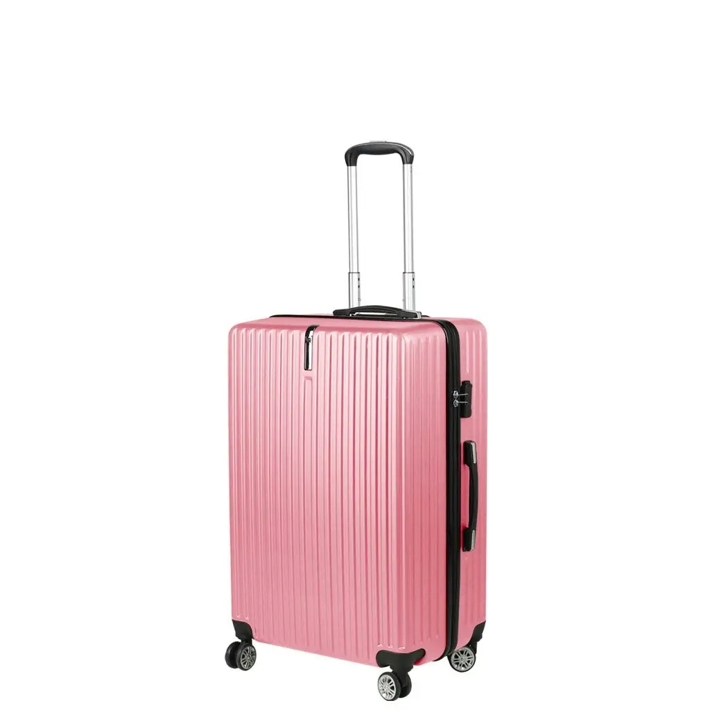 Slimbridge 20" Carry On Luggage Suitcase Travel TSA Lock Hard Shell Rose Gold