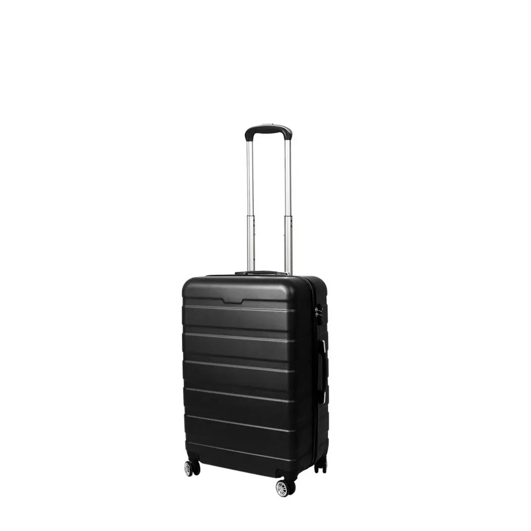 Slimbridge 20" Carry On Luggage Case Suitcase Travel TSA Lock Hard Shell Black