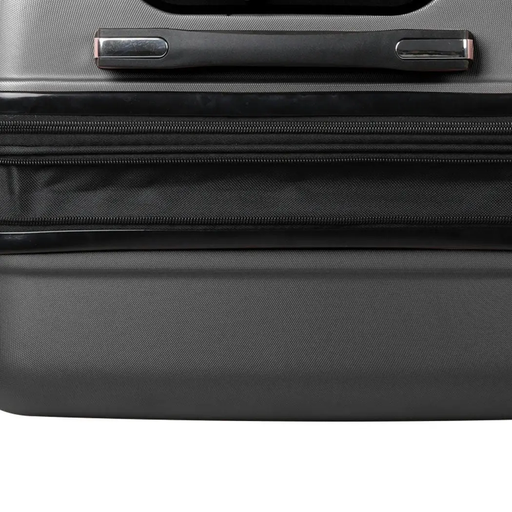 Slimbridge 24" Inch Expandable Luggage Travel Suitcase Case Hard Shell TSA Black