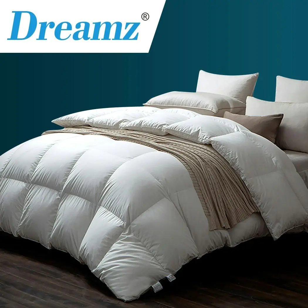 Dreamz 500GSM All Season Goose Down Feather Filling Duvet in Queen Size