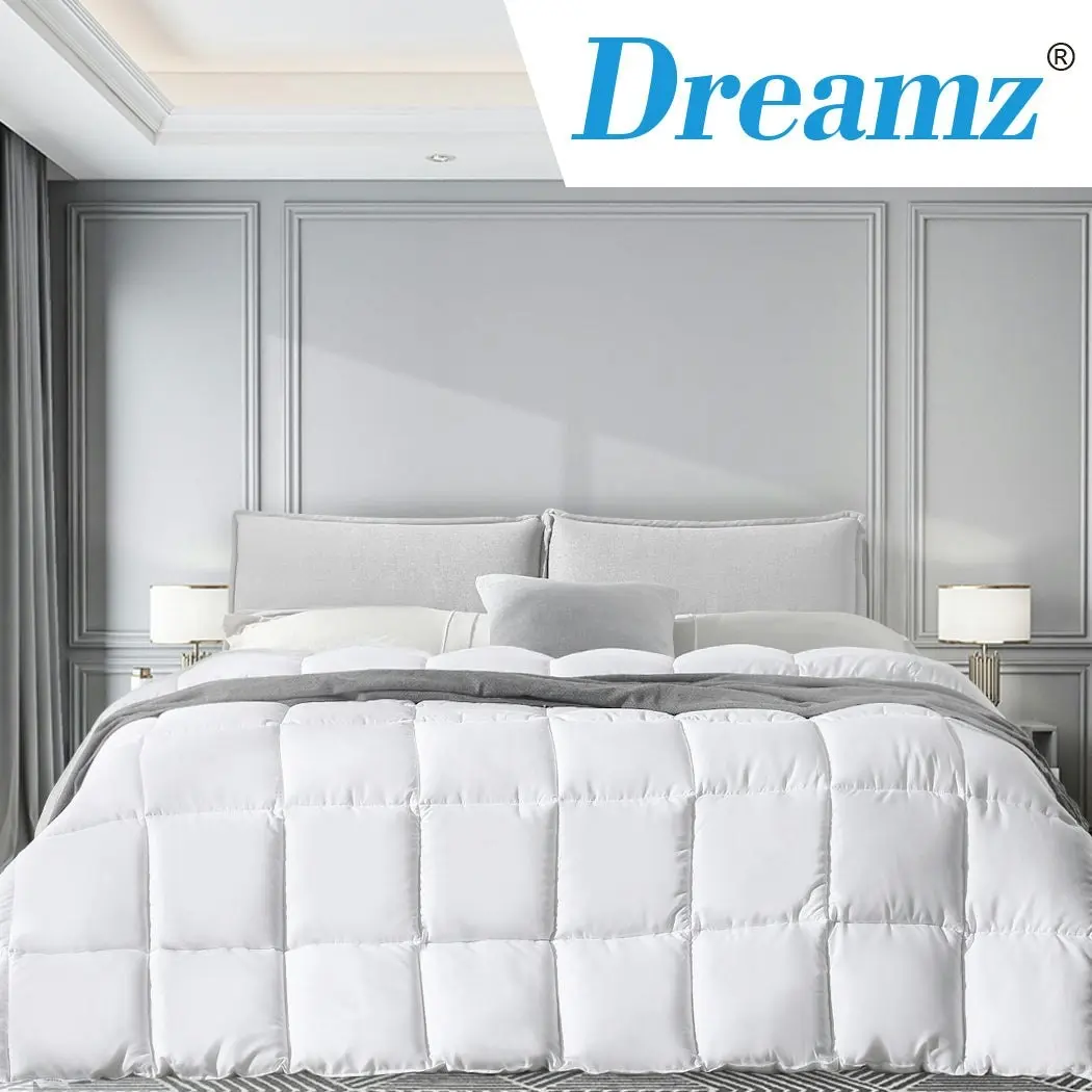 Dreamz 200GSM All Season Bamboo Winter Summer Quilt Duvet Doona Soft Queen Size