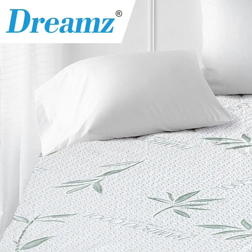 Dreamz Fully Fitted Waterproof Breathable Bamboo Mattress Protector Double Size