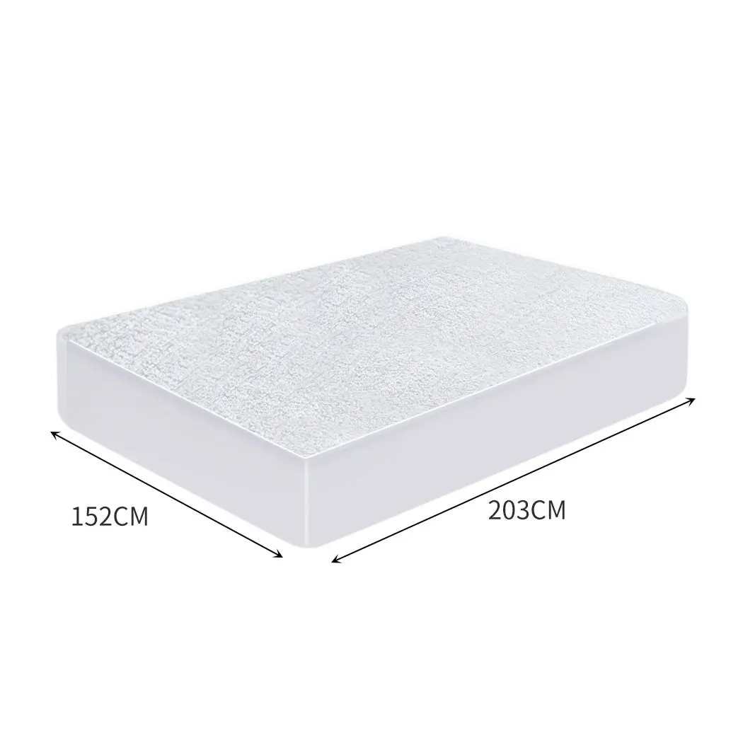 Dreamz Terry Cotton Fully Fitted Waterproof Mattress Protector in Queen Size