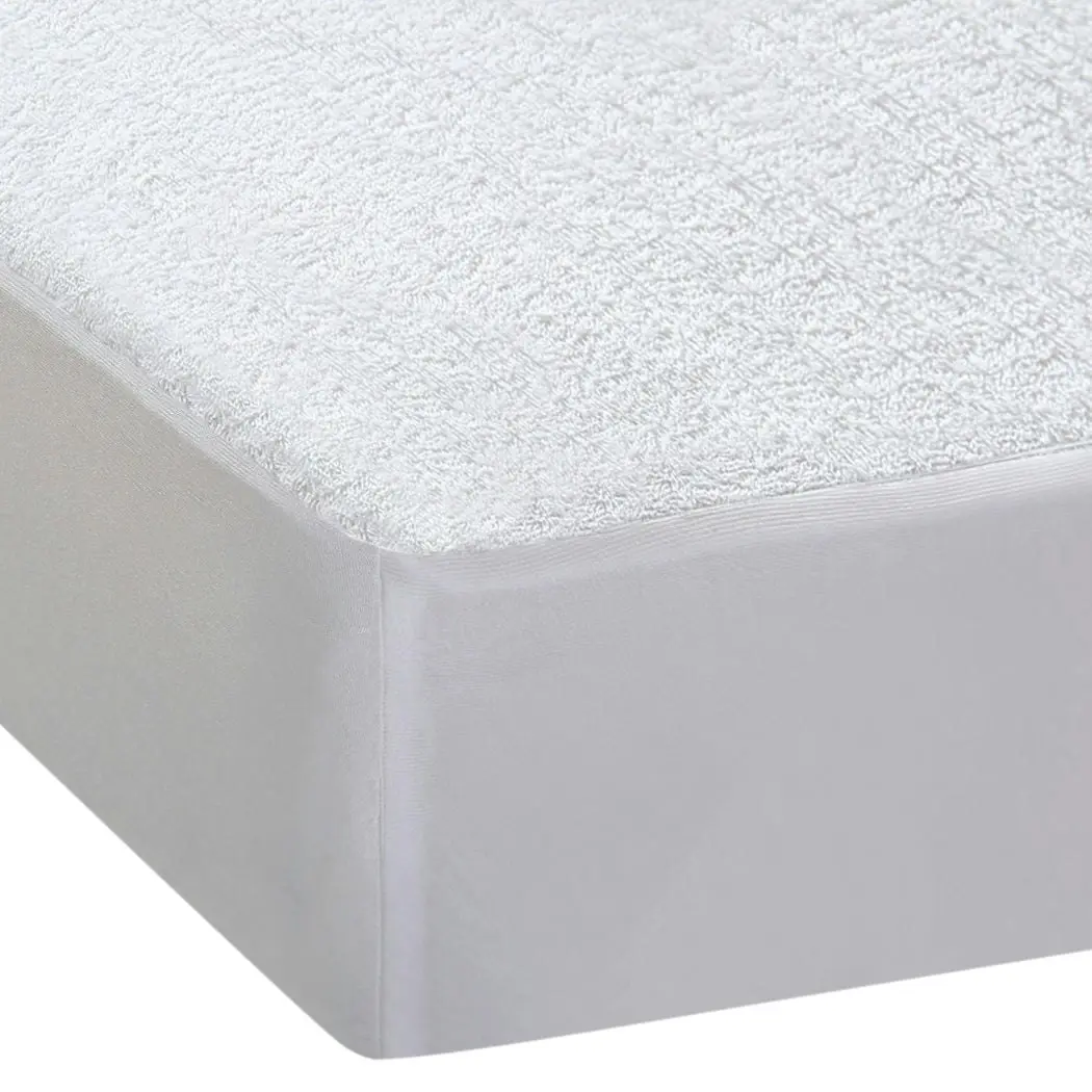 Dreamz Terry Cotton Fully Fitted Waterproof Mattress Protector in Queen Size