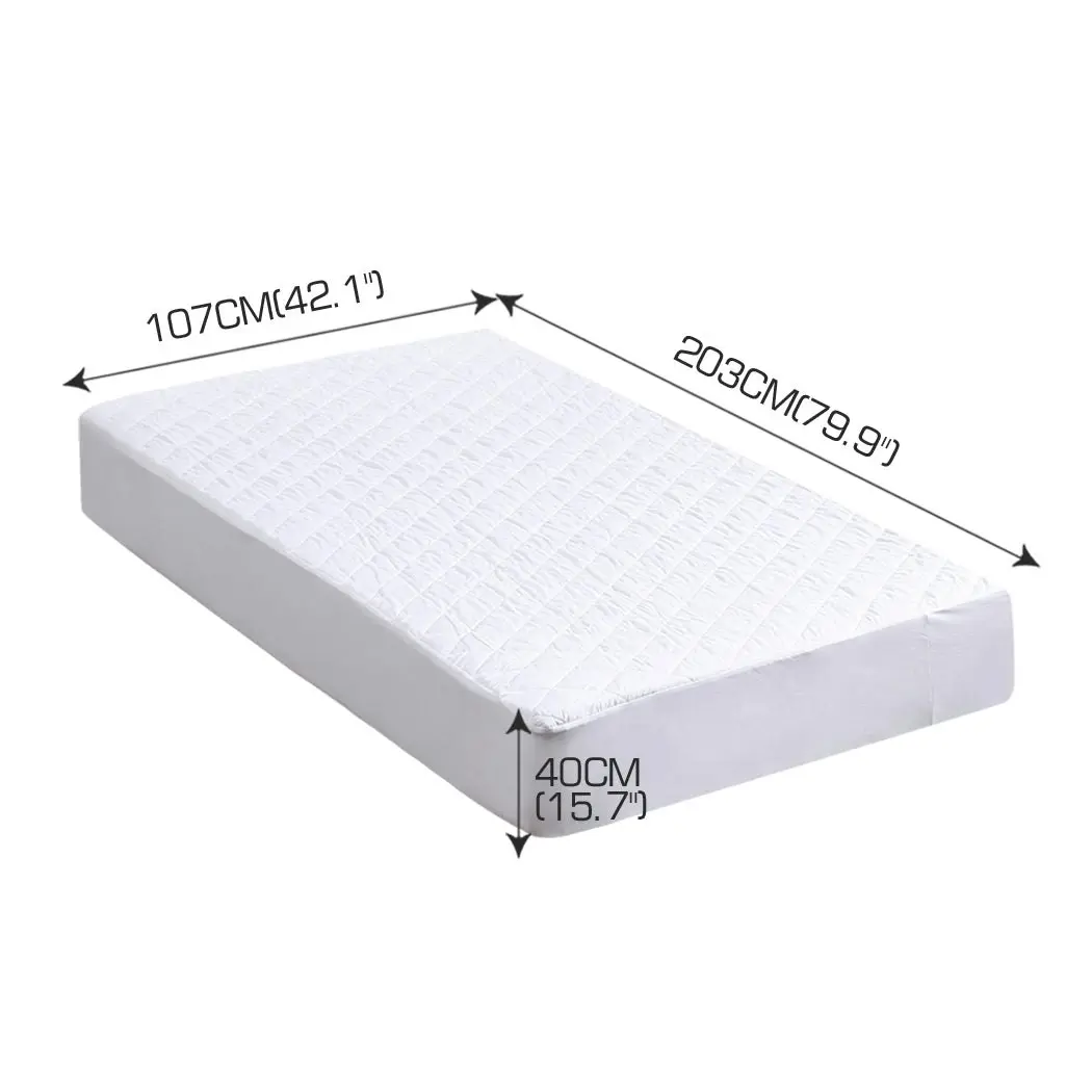 Dreamz Fully Fitted Waterproof Microfiber Mattress Protector King Single Size