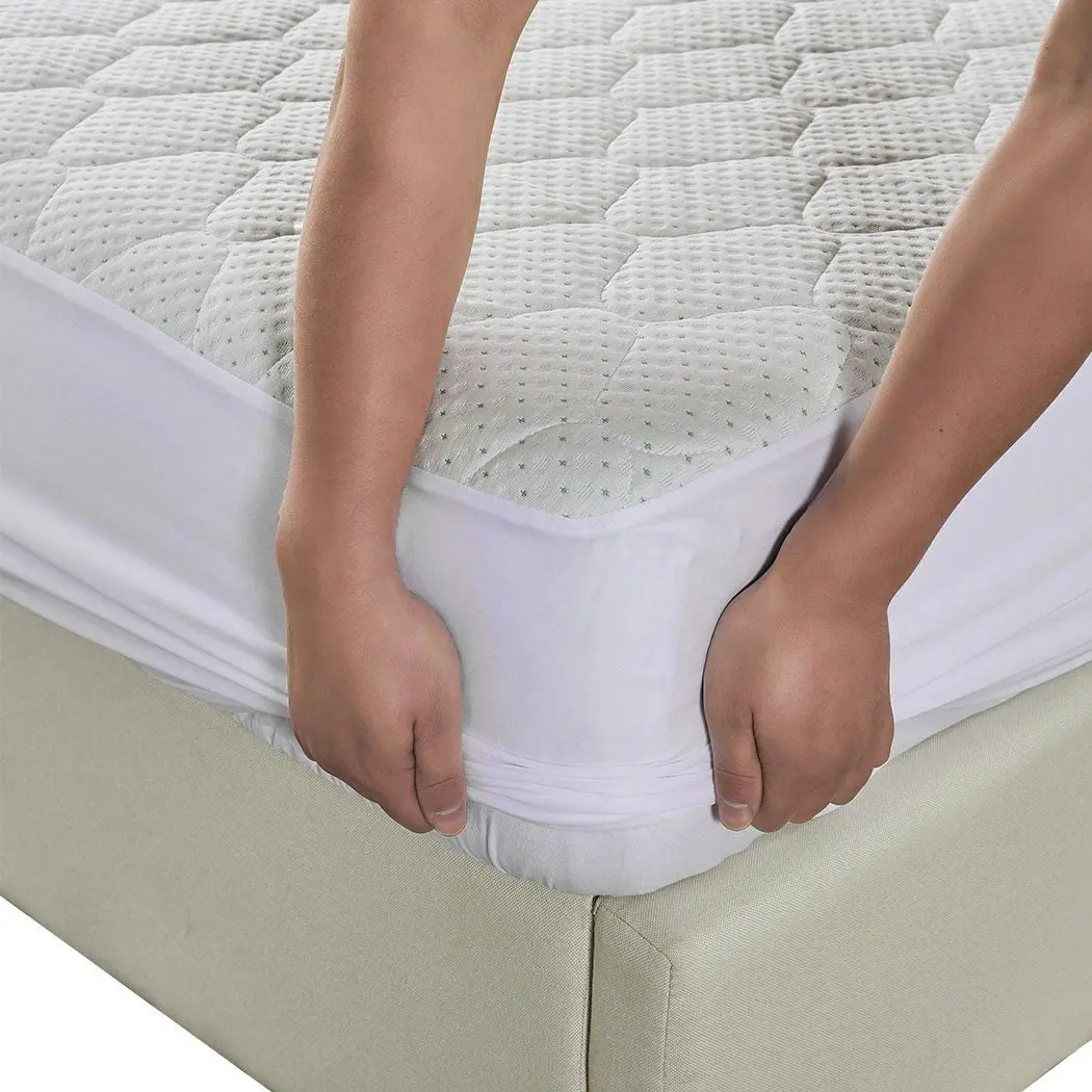 Dreamz Mattress Protector Topper Bamboo Pillowtop Waterproof Cover Double