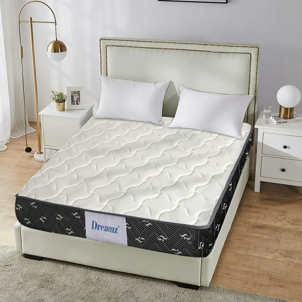 Dreamz Spring Mattress Bed Pocket Tight Top Foam Medium Soft Single Size 16CM