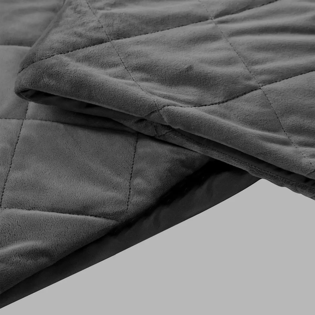 Dreamz 9KG Adults Size Anti Anxiety Weighted Blanket Gravity Blankets Grey