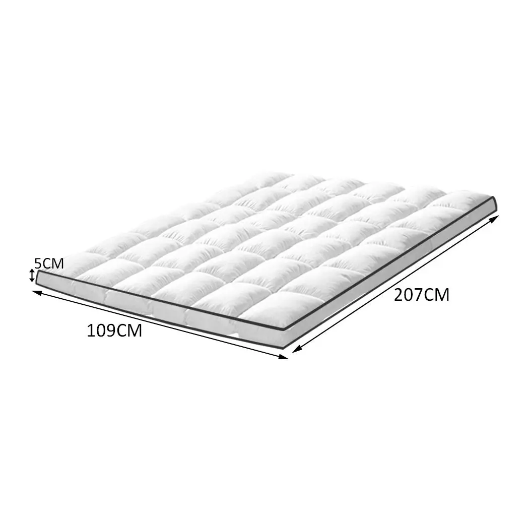 Dreamz Pillowtop Mattress Topper Mat Luxury Bedding Pad Protector King Single