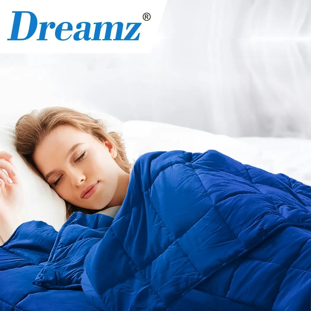 Dreamz Weighted Blanket Heavy Gravity Deep Relax 7KG Adult Double Navy