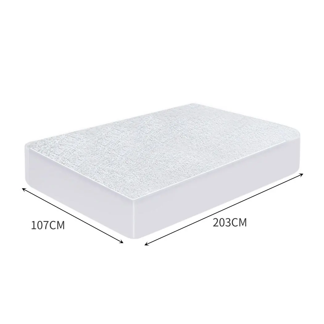 Dreamz Terry Cotton Fully Fitted Waterproof Mattress Protector King Single Size