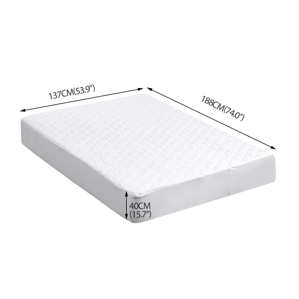 Dreamz Fully Fitted Waterproof Microfiber Mattress Protector in Double Size