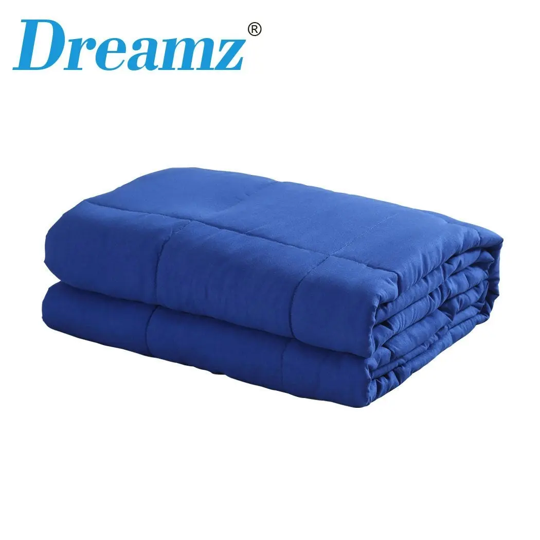 Dreamz Weighted Blanket Heavy Gravity Deep Relax 5KG Adult Double Navy