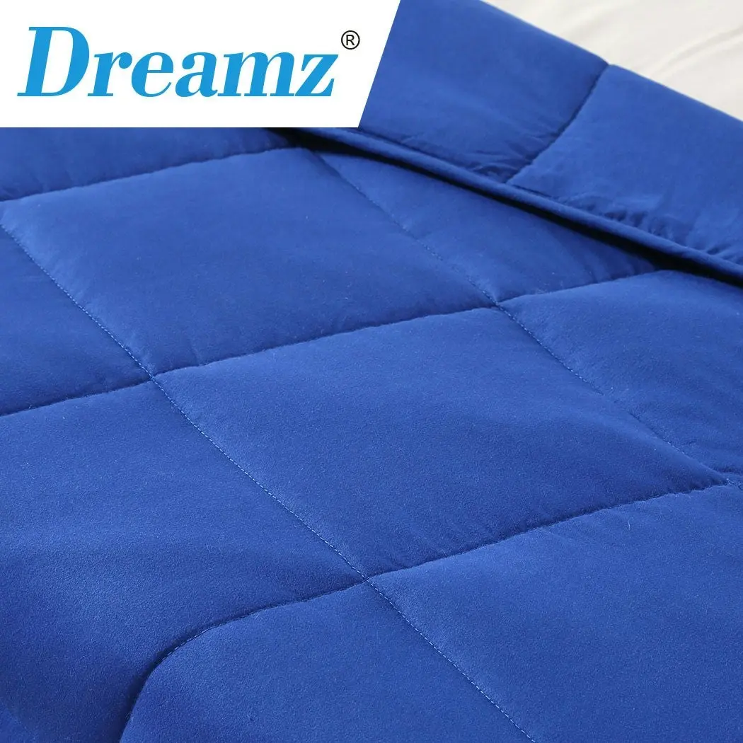 Dreamz Weighted Blanket Heavy Gravity Deep Relax 5KG Adult Double Navy