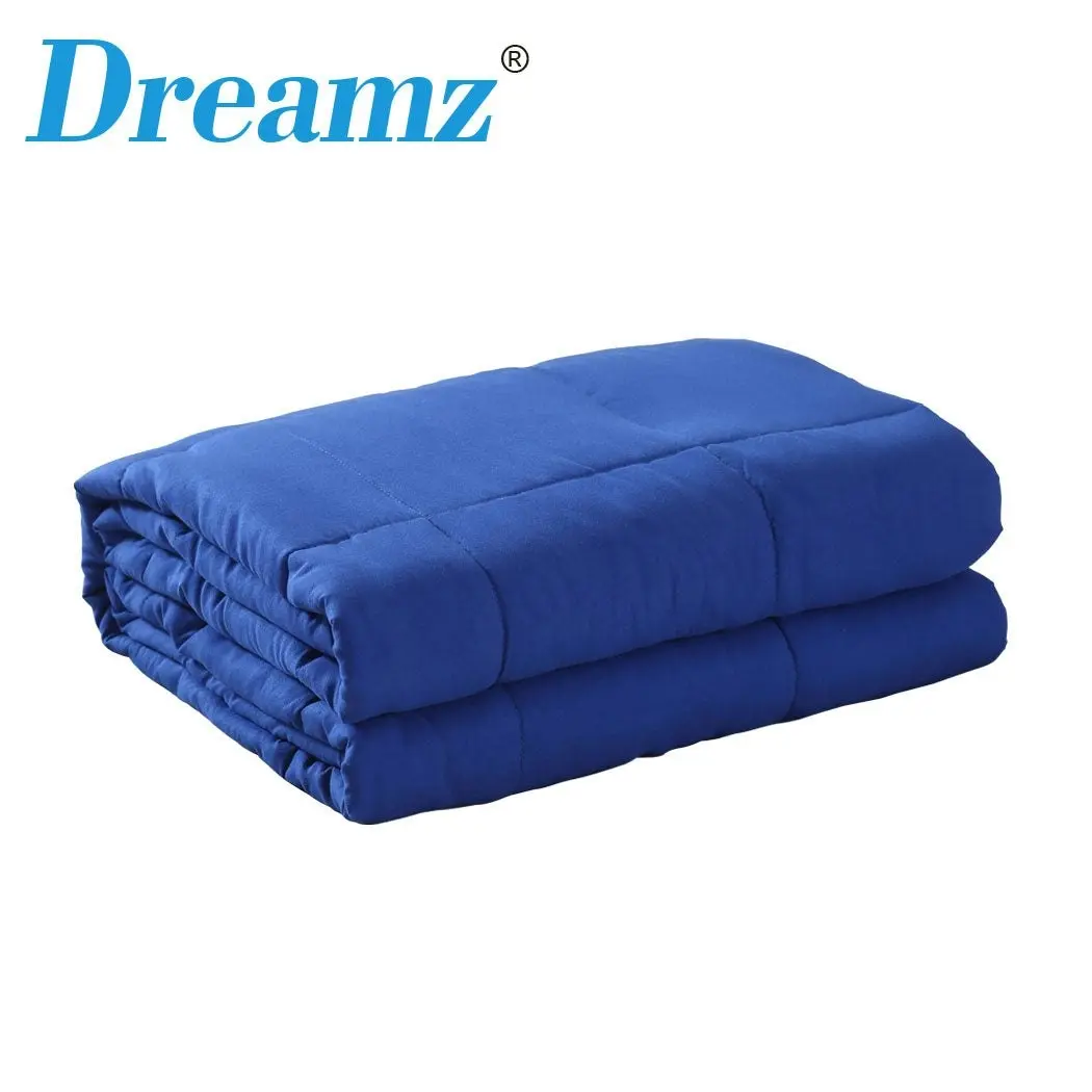 Dreamz Weighted Blanket Heavy Gravity Deep Relax 5KG Adult Double Navy