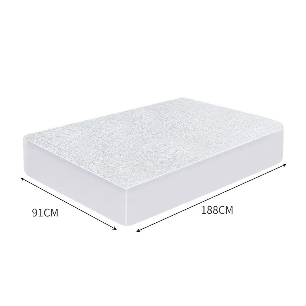 Dreamz Terry Cotton Fully Fitted Waterproof Mattress Protector in Single Size