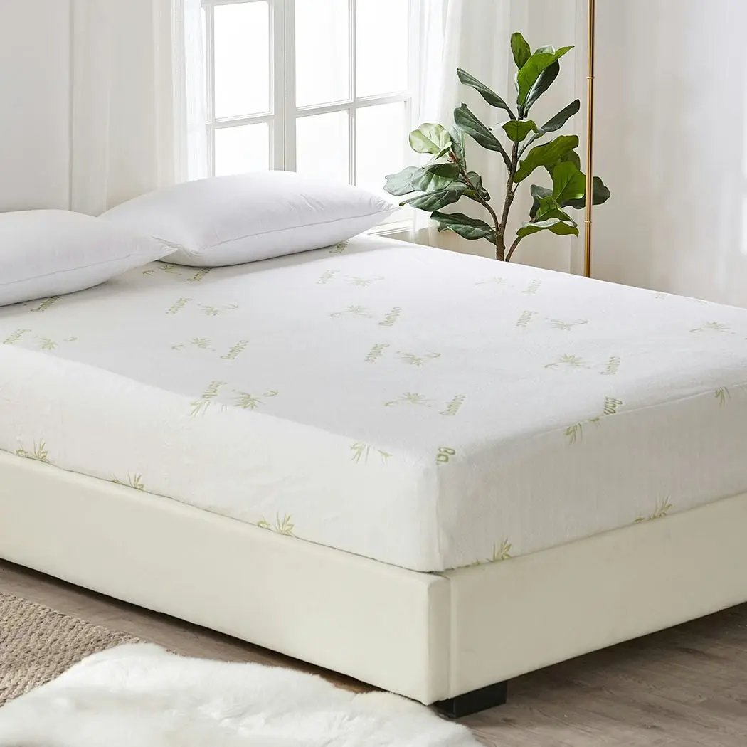 Dreamz Mattress Protector Topper 70% Bamboo Hypoallergenic Sheet Cover Single