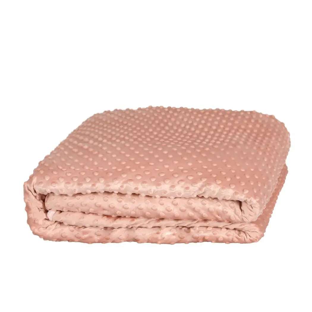 Dreamz Weighted Blanket Cover Quilt Duvet Doona Bed Warm Relax Single Pink