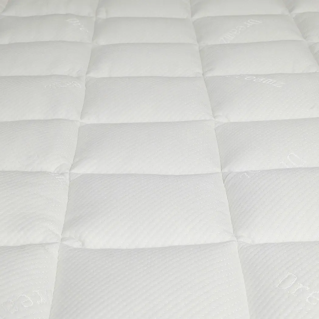 Dreamz Mattress Protector Luxury Topper Bamboo Quilted Underlay Pad Single