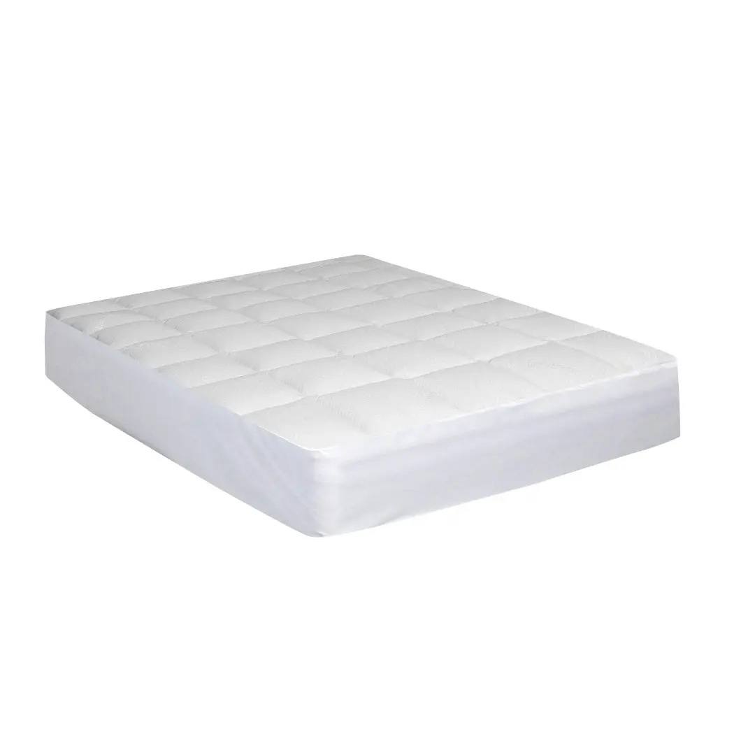 Dreamz Mattress Protector Luxury Topper Bamboo Quilted Underlay Pad King Single