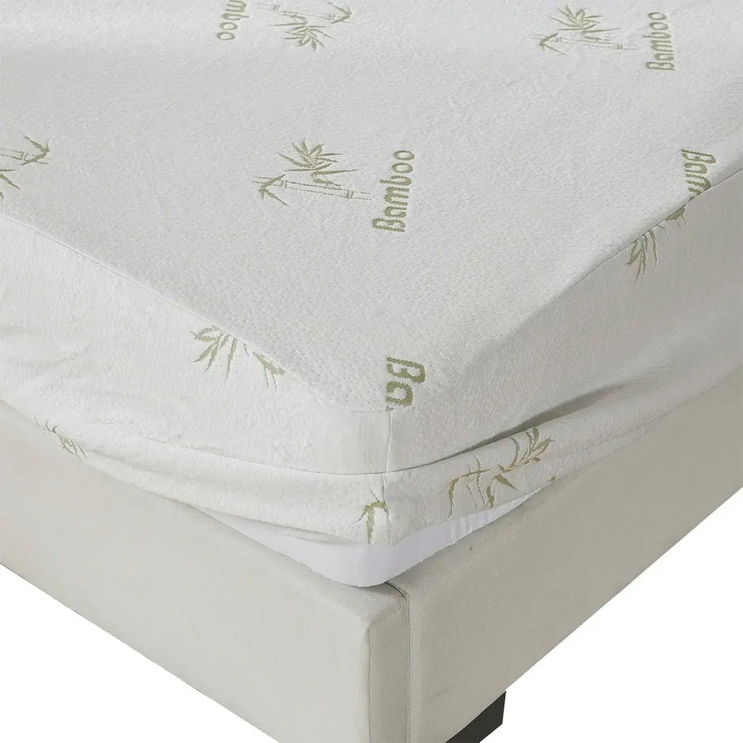 Dreamz Mattress Protector Topper 70% Bamboo Hypoallergenic Sheet Cover Double