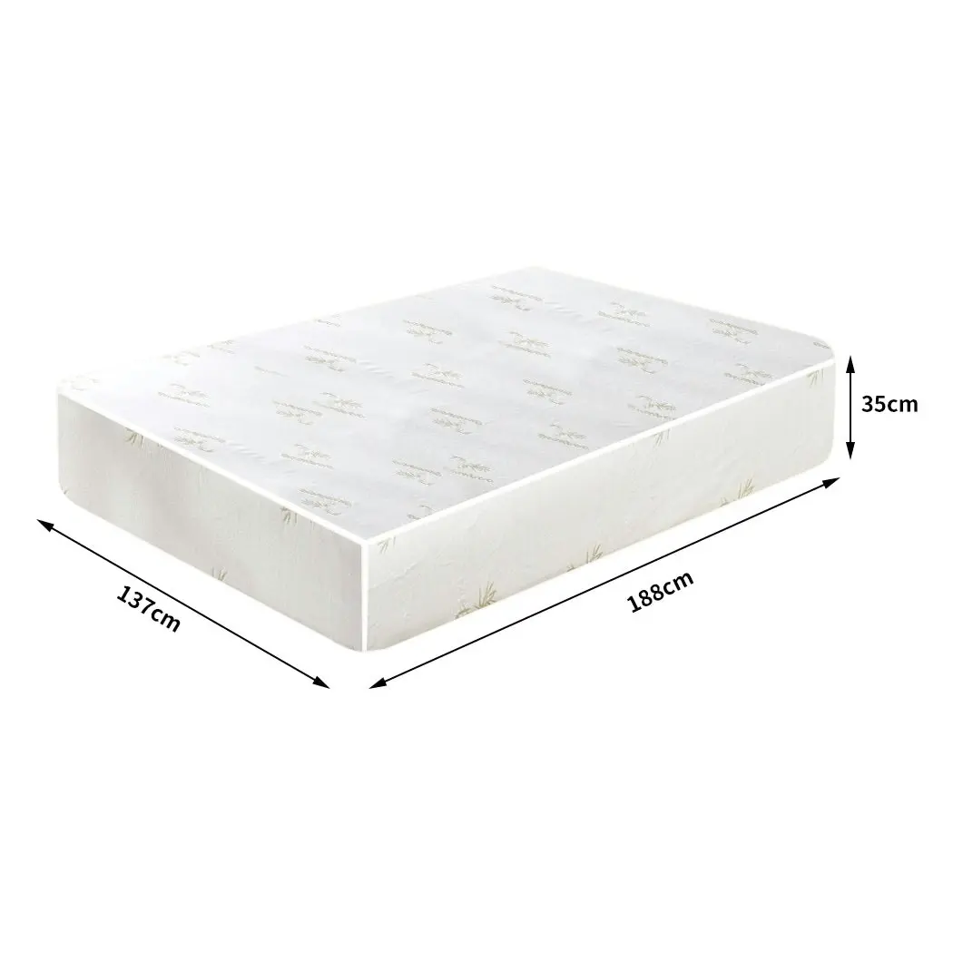 Dreamz Mattress Protector Topper 70% Bamboo Hypoallergenic Sheet Cover Double