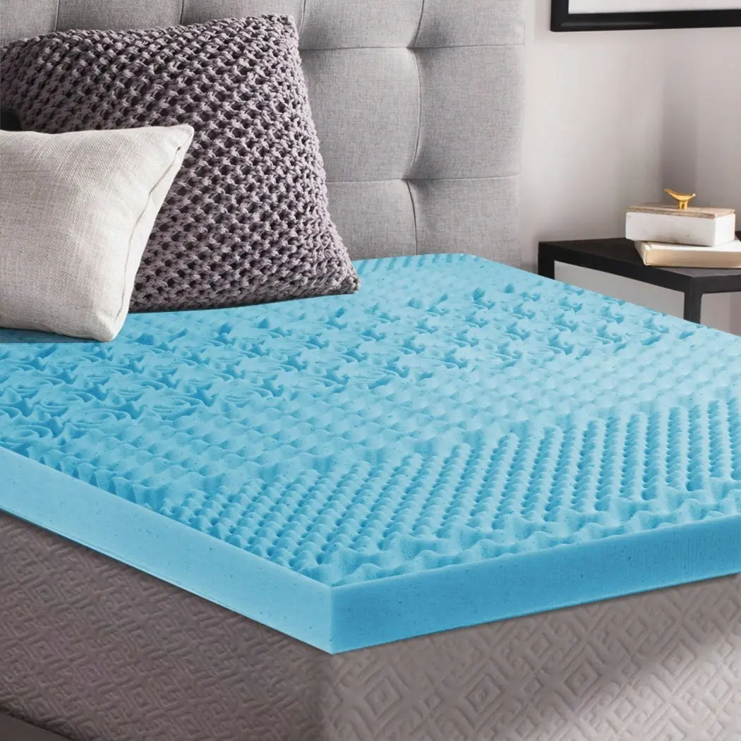 Dreamz 7-Zone Cool Gel Mattress Topper Memory Foam Removable Cover 5CM King