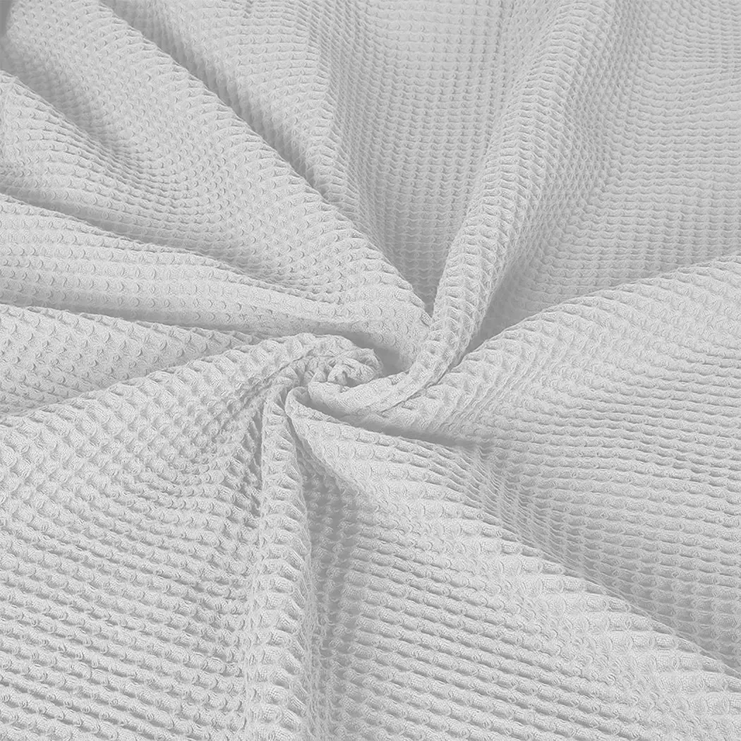 Dreamz Throw Blanket Cotton Waffle Blankets Soft Warm Large Sofa Bed Rugs Queen