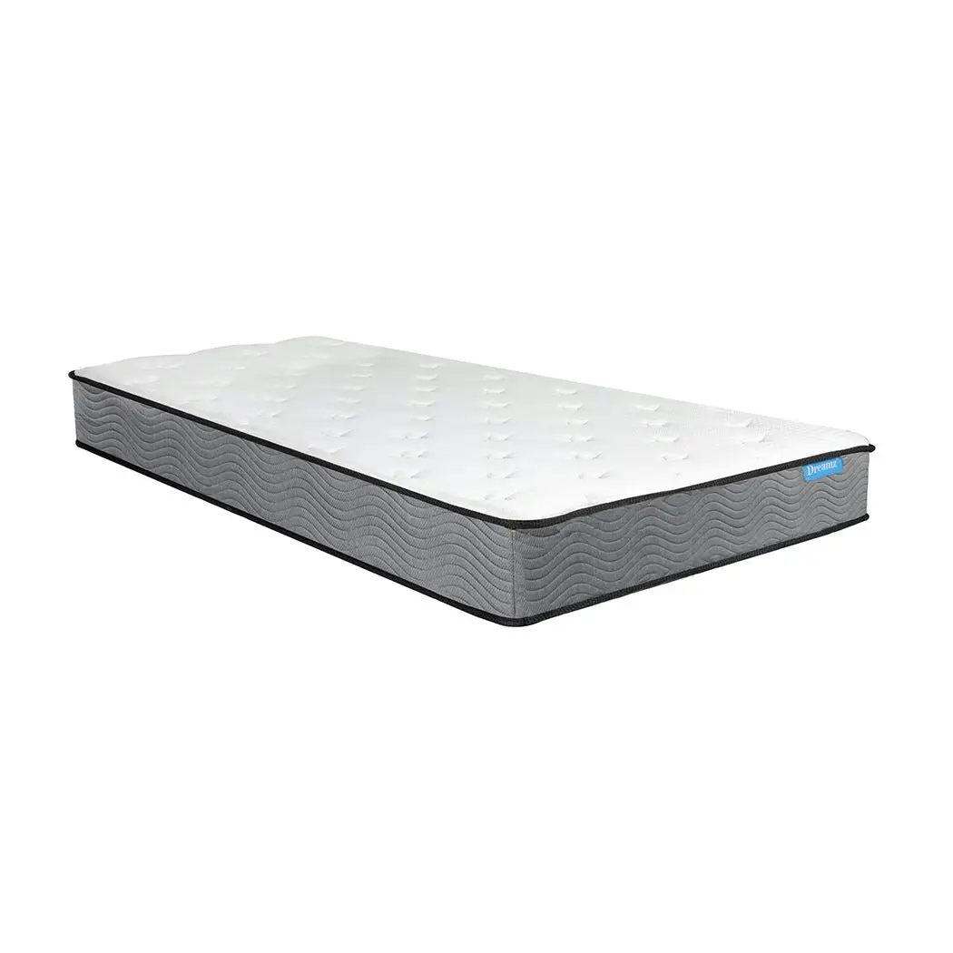 Dreamz Spring Mattress Pocket Bed Top Coil Sleep Foam Extra Firm Single 23CM