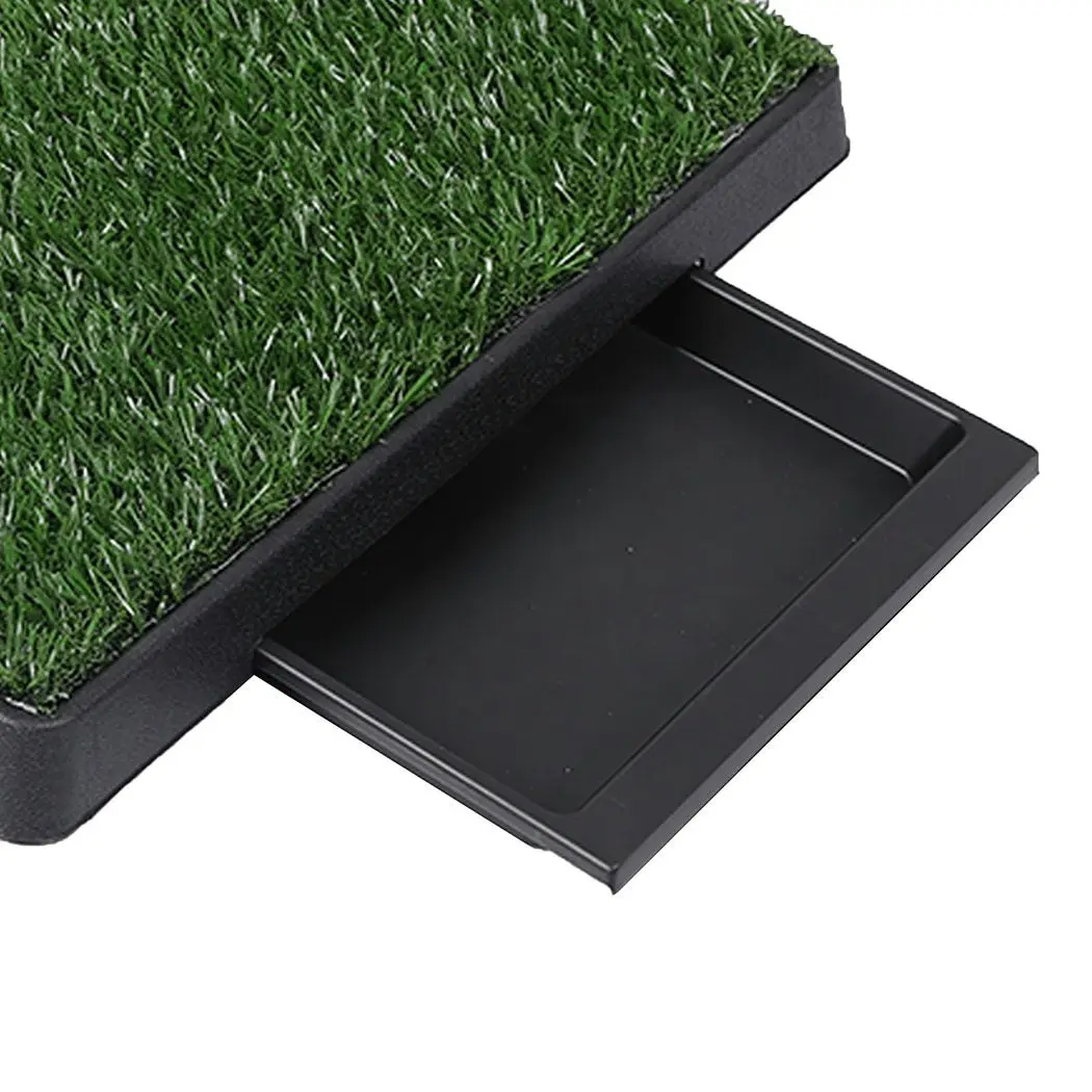 Pawz Indoor Dog Pet Grass Potty Training Portable Toilet Pad Tray Turf Mat Jumbo