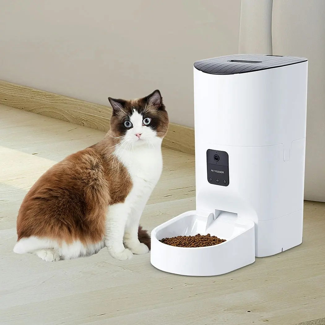 Pawz 6L  Auto Feeder Pet Automatic Camera Cat Dog Smart Wifi App Food Dispenser