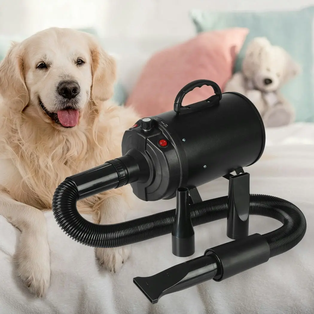 Dog Cat Pet Hair Dryer Grooming Blow Speed Hairdryer Blower Heater Blaster 2800W