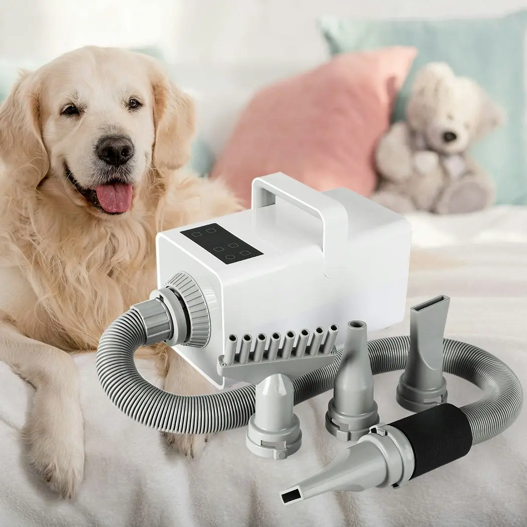 Pawz Pet Hair Dryer Dog Cat Led Grooming Hairdryer Blower Heater Low Noise 3200W