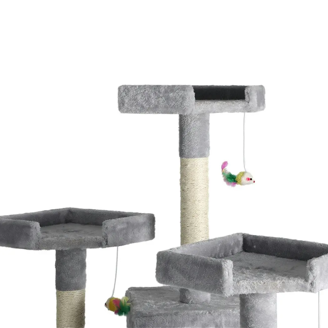 Pawz 184cm Cat Trees Scratching Post Scratcher For Large Cats Tower House Gery