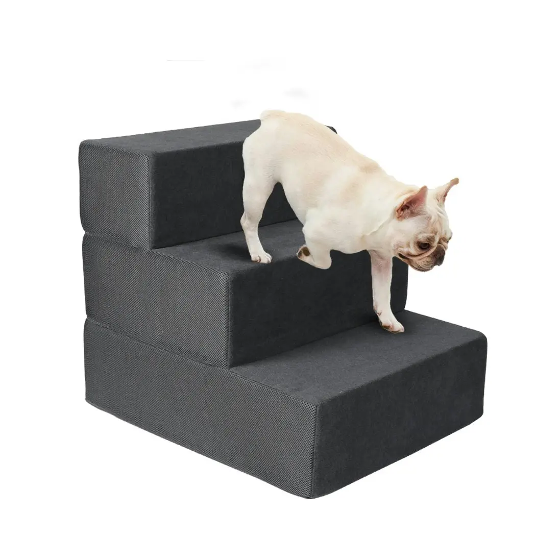 Pawz Multi-steps Dog Ramps For High Bed Stairs Portable Climbing Ladder 3 Steps