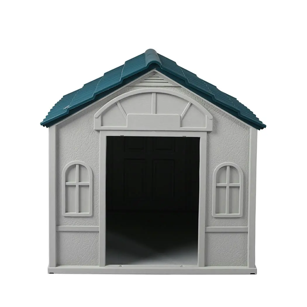 Pawz Dog Kennel Outdoor Indoor Pet Plastic Garden House Weatherproof Outside L