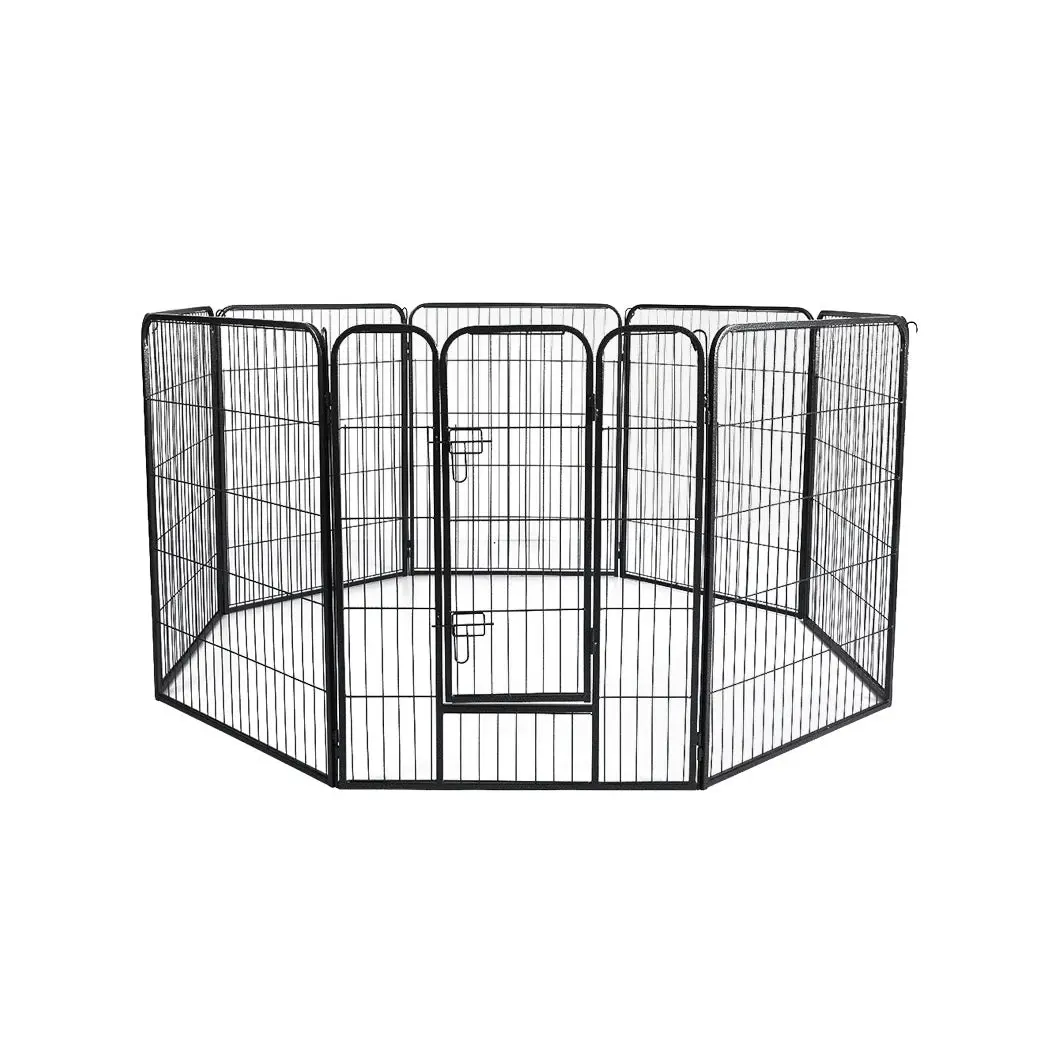 Pawz 8 Panel Pet Dog Playpen Puppy Exercise Cage Enclosure Fence Cat Play Pen 24''