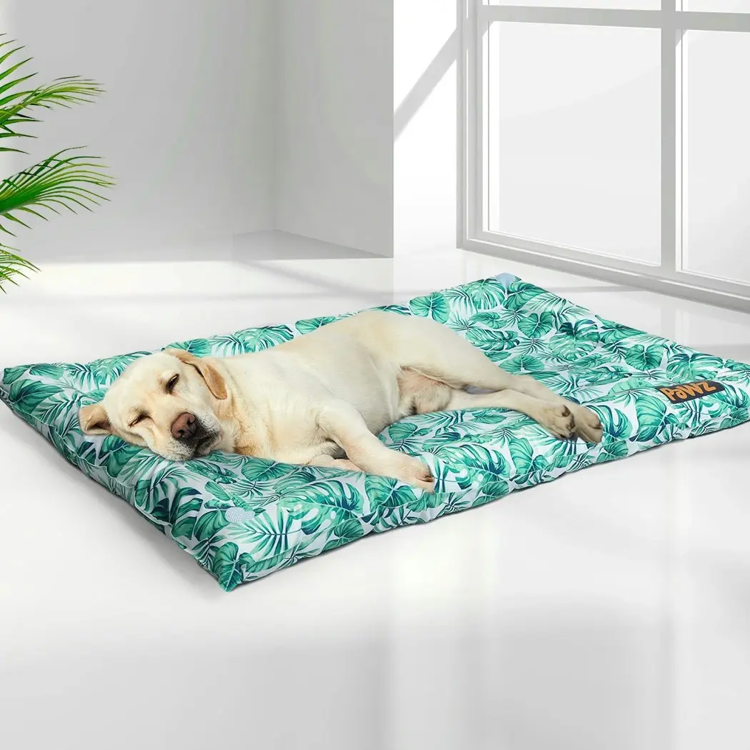 Pawz Pet Cool Gel Mat Cat Bed Dog Bolster Waterproof Self-cooling Pads Summer L