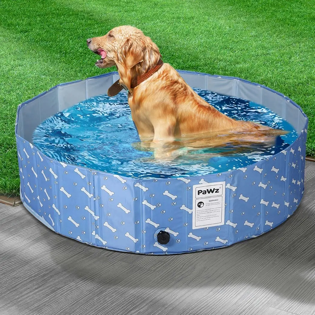 Pawz Folding Swimming Pool Dog Cat Washing Bath Tub Portable Summer Outoor S