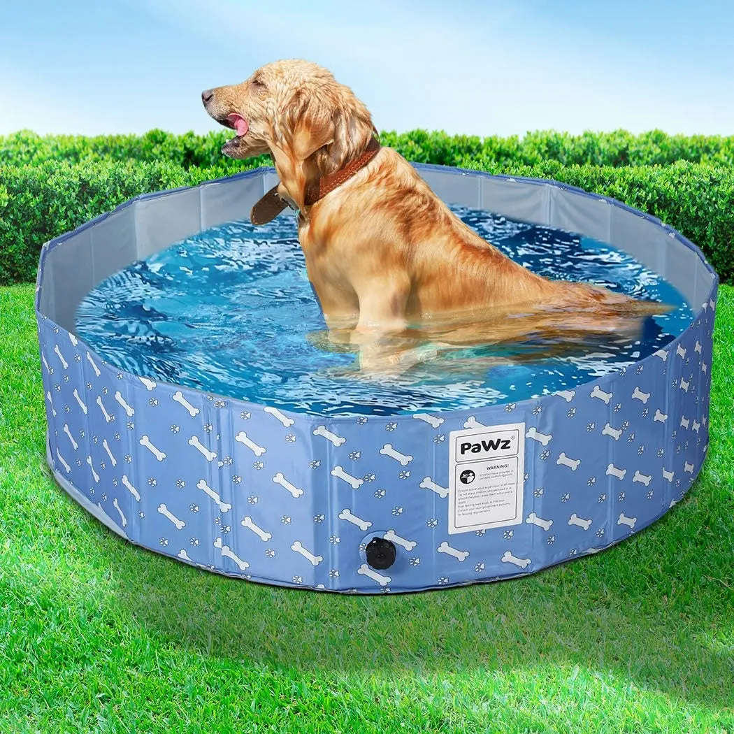 Pawz Folding Swimming Pool Dog Cat Washing Bath Tub Portable Summer Outoor S