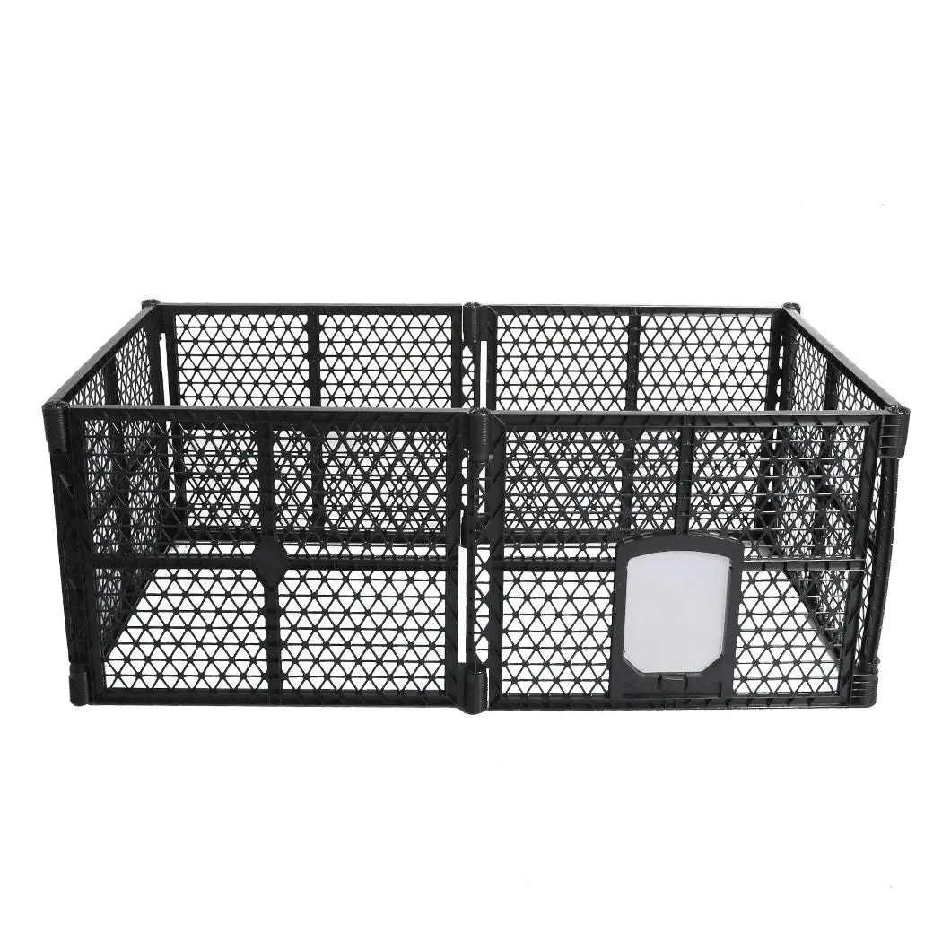 Pawz Pet Playpen Folding Dog Plastic Puppy Exercise Enclosure Fence 6 Panels