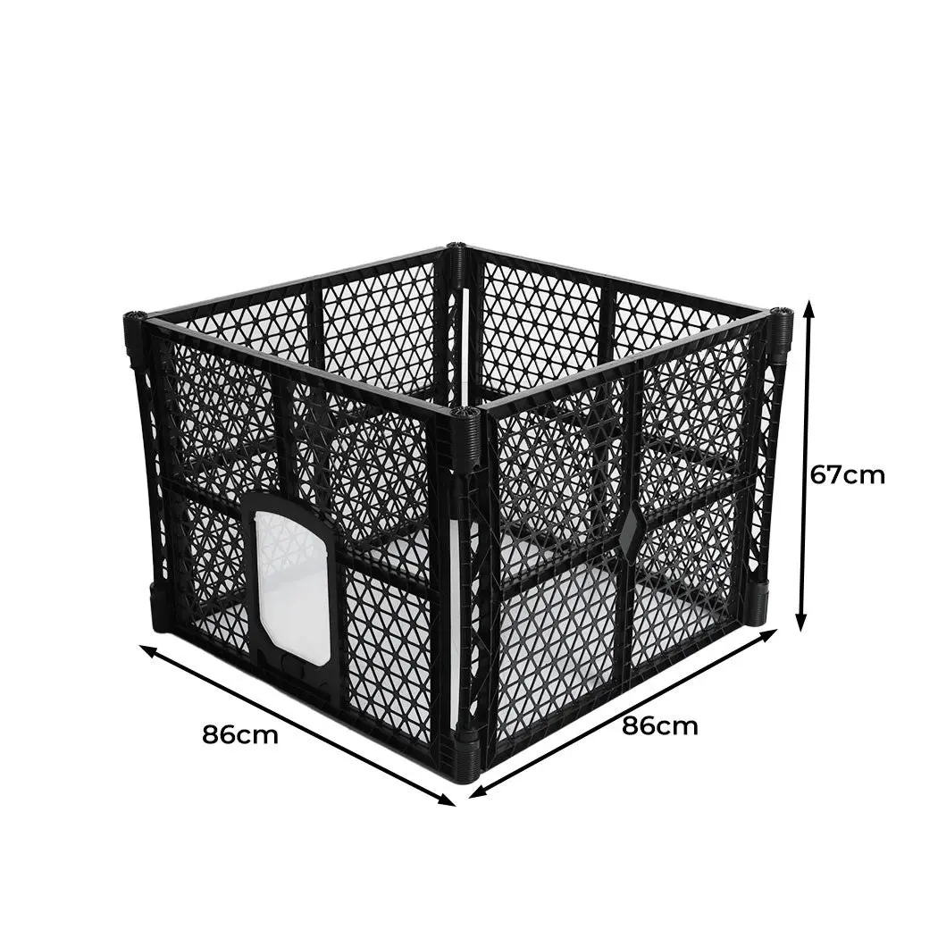 Pawz Pet Playpen Folding Dog Plastic Puppy Exercise Enclosure Fence 4 Panels