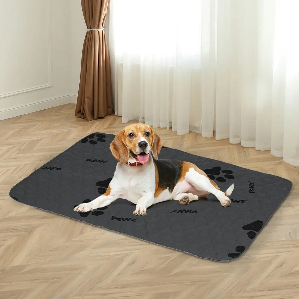 Pawz 2x Washable Dog Puppy Training Pad Pee Puppy Reusable Cushion XL Grey