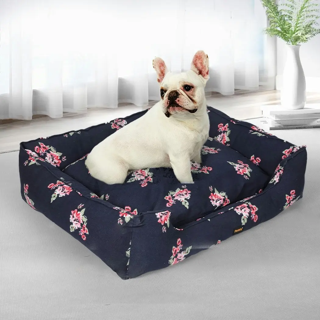 Pawz Dog Calming Bed Pet Cat Washable Removable Cover Double-Sided Cushion M