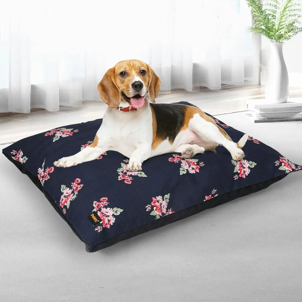 Pawz Dog Calming Bed Cat Pet Washable Removable Cover Cushion Mat Indoor L